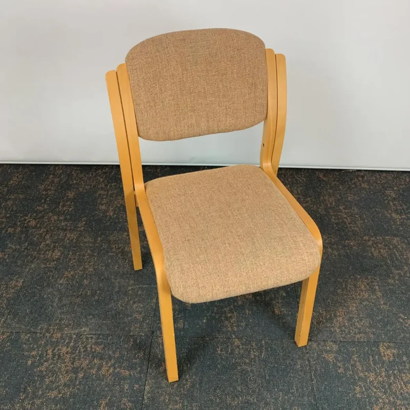 Buff Coloured Stacking Office Meeting Chair
