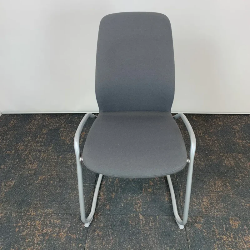 Kinnarps Grey Meeting Chair with Cantilever Legs