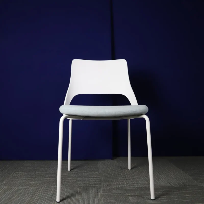 Kinnarps Blue Meeting Chair with Melamine Back