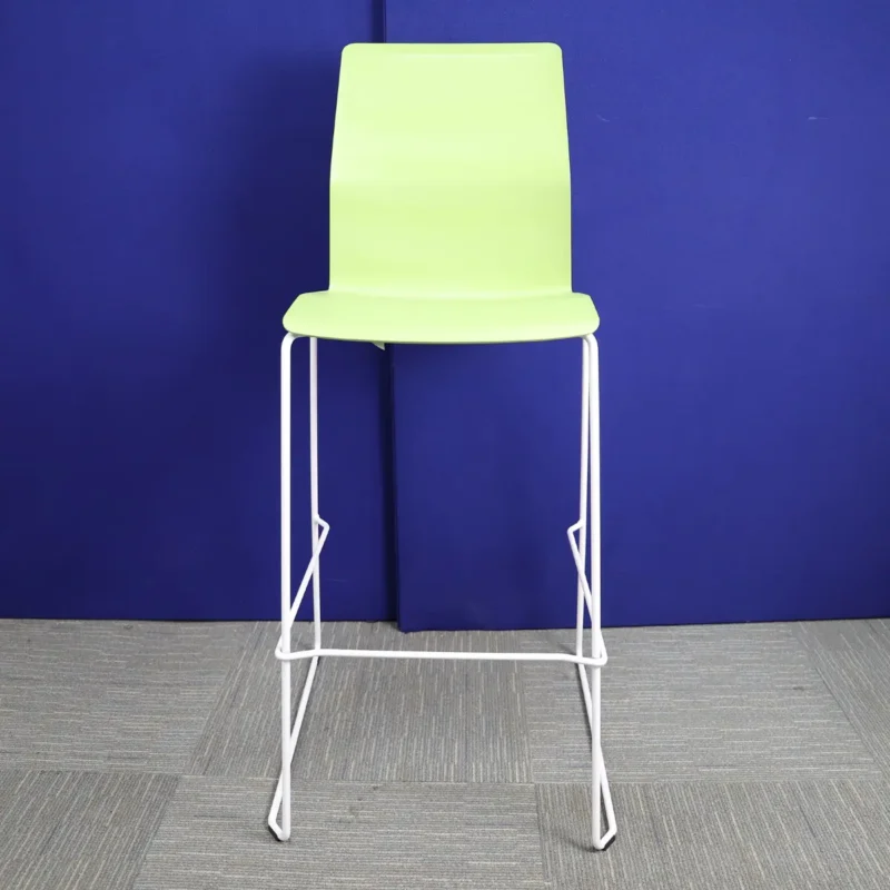 Kinnarps Leia Green Stacking Stool with Melamine Seat