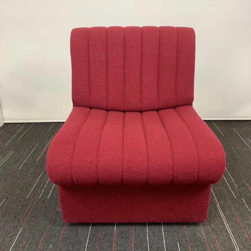 Burgundy Red Reception Chair